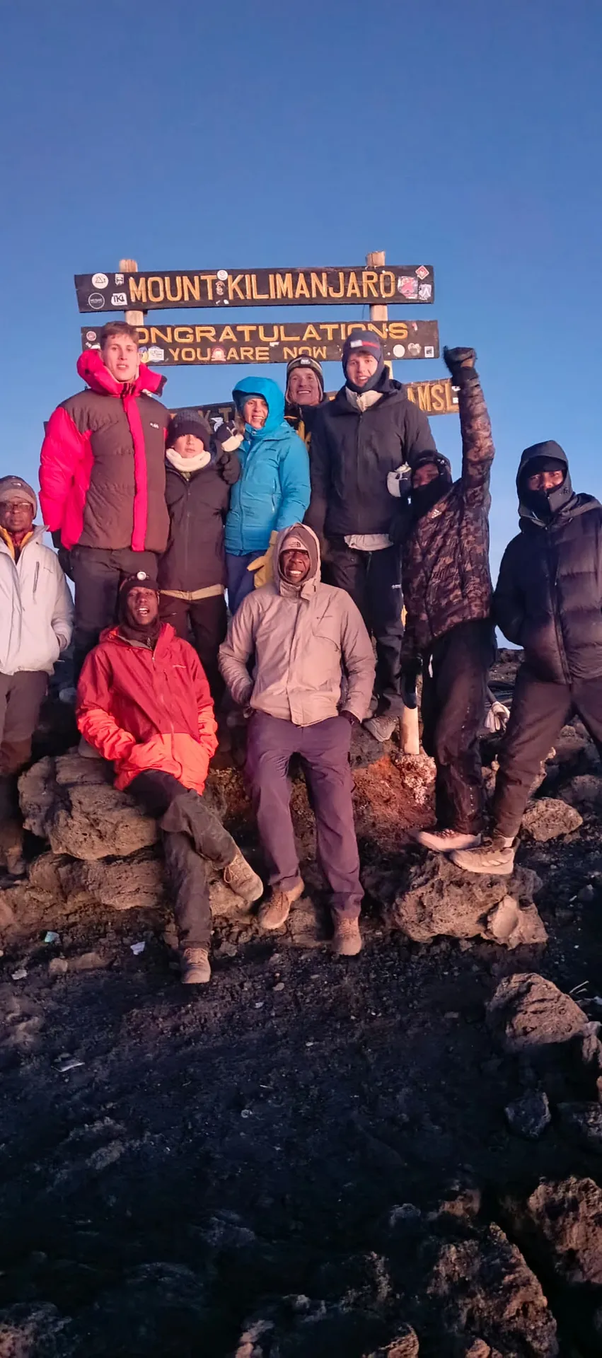 At Uhiru peak