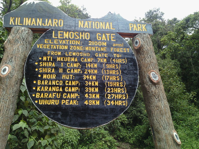 KILIMANJARO - LEMOSHO ROUTE